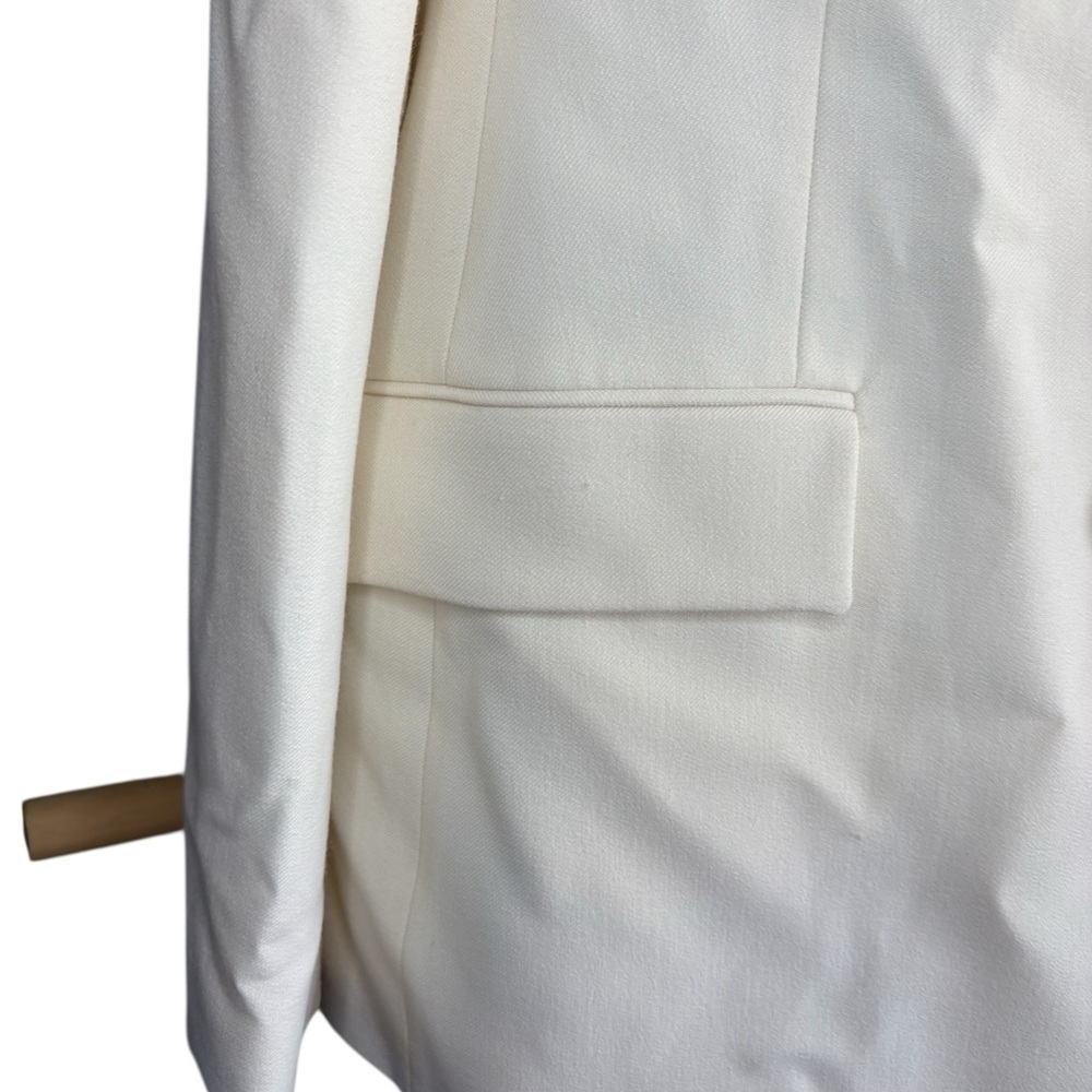 NWT ZARA TAILORED DOUBLE
BREASTED BLAZER ecru color XL - Picture 4 of 11